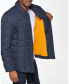 Фото #2 товара Куртка мужская утепленная с анораком Cole Haan Tech Down Shirt с квадратным стеганым узором