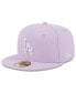Фото #1 товара Men's Lavender Los Angeles Dodgers 2023 Spring Color Basic 59FIFTY Fitted Hat