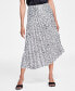 Фото #4 товара Women's Asymmetrical Pleated Skirt, Created for Macy's