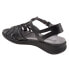 Фото #5 товара Softwalk Taft S1711-001 Womens Black Leather Strap Sandals Shoes 6