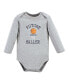 ფოტო #2 პროდუქტის Baby Boys Cotton Long-Sleeve Bodysuits, Basketball, 3-Pack