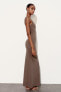 Фото #4 товара Длинное платье из полиамида ZARA
