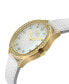 ფოტო #2 პროდუქტის Women's Morcote Swiss Quartz White Leather Watch 36mm