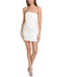 Toccin Draped Bow Mini Cocktail Dress Women's White 8