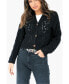 ფოტო #1 პროდუქტის Women's Cotton Diana Pointelle Cardigan in Black