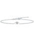 ფოტო #3 პროდუქტის Diamond Bezel Chain Bracelet (1/5 ct. t.w.) in 14k White or Yellow Gold