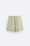 Embroidered cotton bermuda shorts