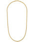 Large Rounded Box-Link 22" Chain Necklace (3.5mm) in 14k Gold