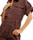 ფოტო #4 პროდუქტის Women's Marci Cotton Cuffed Shortalls