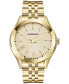 ფოტო #1 პროდუქტის Women's Swiss Gold Ion Plated Bracelet Watch 38mm