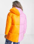 Native Youth oversized padded jacket in colour block