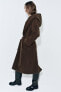 Фото #12 товара Пальто из смесовой шерсти manteco с капюшоном — zw collection ZARA
