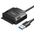 Фото #1 товара Kabel Adapter do dysku HDD i SSD SATA 2.5'' / 3.5'' USB 3.0 do 4TB - czarny