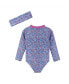 ფოტო #2 პროდუქტის Baby Girls One Piece Rash Guard Set