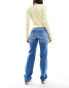 ONLY Blush straight leg jeans in mid wash blue