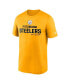 Фото #3 товара Men's Gold Pittsburgh Steelers Legend Community Performance T-shirt