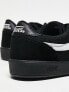 Vans Cruze trainers in black with white side stripe