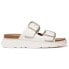 FITFLOP Buckle Two-Bar Leather Slides