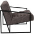 Фото #1 товара Hercules Madison Series Retro Gray Leather Tufted Lounge Chair