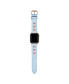 Фото #3 товара Ремешок для часов Posh Tech Rebel Голубая Натуральная Кожа и Браслет с Шипами для Apple Watch, 42мм-44мм