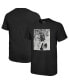 ფოტო #1 პროდუქტის Men's Threads Jalen Hurts Black Philadelphia Eagles Oversized Player Image T-shirt