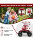 Фото #2 товара Cushioned Rolling Garden Cart Scooter with Storage Basket and Tool Pouch
