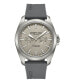 ფოტო #1 პროდუქტის Men's Titanium Multi-Function Gray Silicone Strap Watch 42mm