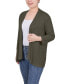 Women's 3/4 Sleeve Solid Cardigan