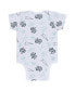 ფოტო #3 პროდუქტის Baby Boys and Girls Gray, White, Navy Seattle Kraken Three-Piece Turn Me Around Bodysuit and Pants Set