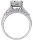 ფოტო #2 პროდუქტის Diamond Dome Cluster Promise Ring (1/2 ct. t.w.) in Sterling Silver