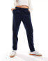 Фото #4 товара Vero Moda linen blend tapered trousers in navy