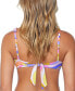 Juniors' Jamaica Printed Knot-Front Bikini Top