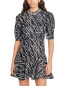 Sandro Woven Silk-Blend Dress Women's 42