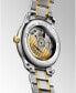 ფოტო #5 პროდუქტის Men's Swiss Automatic Master Diamond Accent 18k Gold and Stainless Steel Bracelet Watch 39mm L26285777