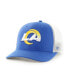 ფოტო #1 პროდუქტის Men's Royal and White Los Angeles Rams Trophy Trucker Flex Hat