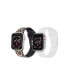 Фото #1 товара Unisex Leopard and White 2-Pack Replacement Band for Apple Watch, 42mm