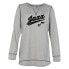 NBA Utah Jazz Women's Gray Long Sleeve Team Slugger Crew Neck T-Shirt - L