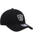 Фото #3 товара Youth Boys Black Las Vegas Raiders Main Core Classic 2.0 9TWENTY Adjustable Hat