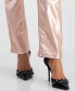 ფოტო #6 პროდუქტის Women's 1981 Metallic Straight Jeans