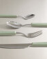 Cutlery set with pastel handle (set of 4) Зеленый, 14 x 2.7 x 23.5 cm - фото #6