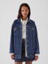 Фото #1 товара Studded Oversized Icon Denim Jacket