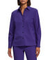 Theory Women's New Straight Shirt Purple Size Medium