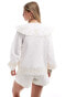 Nobody's Child Orchid blouse in white