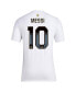 Men's Lionel Messi White Argentina National Team Name Number T-Shirt