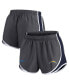 Фото #2 товара Women's Charcoal Los Angeles Chargers Logo Performance Tempo Shorts