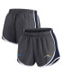 ფოტო #2 პროდუქტის Women's Charcoal Los Angeles Chargers Logo Performance Tempo Shorts