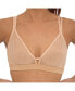 ფოტო #1 პროდუქტის Plus Size Nude Shade Wireless Comfort Mesh Racerback Bra