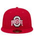 Фото #3 товара Men's Scarlet Ohio State Buckeyes Throwback 59FIFTY Fitted Hat