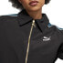 Puma T7 Play Paris Full Zip Track Jacket Womens Black Casual Athletic Outerwear