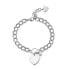 Unmissable steel bracelet with a heart My love SYL21